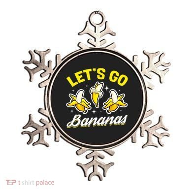 Banana Fruit Funny Lets Go Bananas Gift Ornament