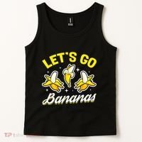 Banana Fruit Funny Lets Go Bananas Gift Tank Top thumb 2