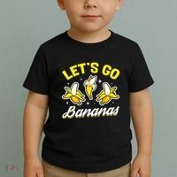 Banana Fruit Funny Lets Go Bananas Gift Toddler T-Shirt thumb 2