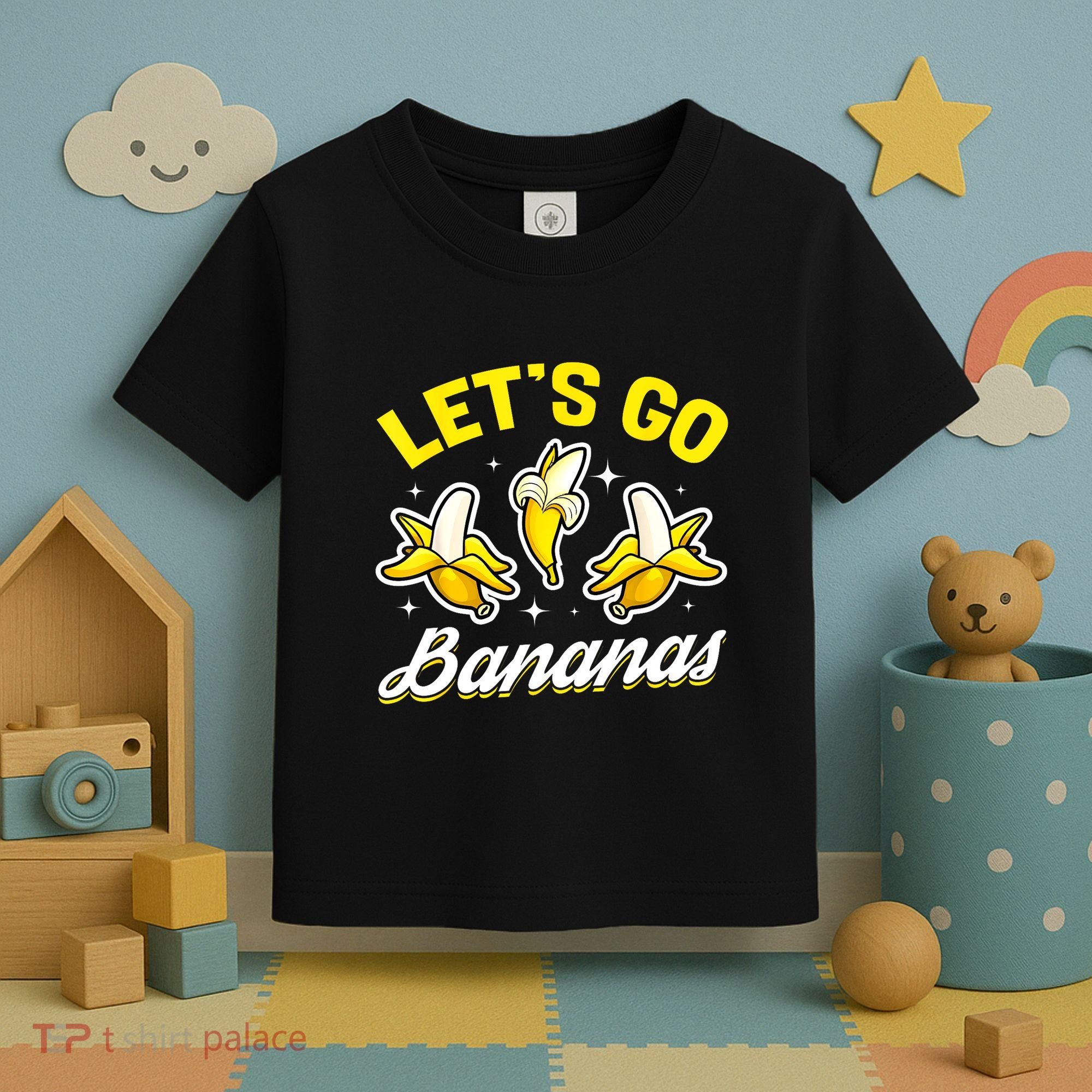 Banana Fruit Funny Lets Go Bananas Gift Toddler T-Shirt