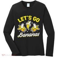 Banana Fruit Funny Lets Go Bananas Gift Women's Long Sleeve Shirt thumb 0