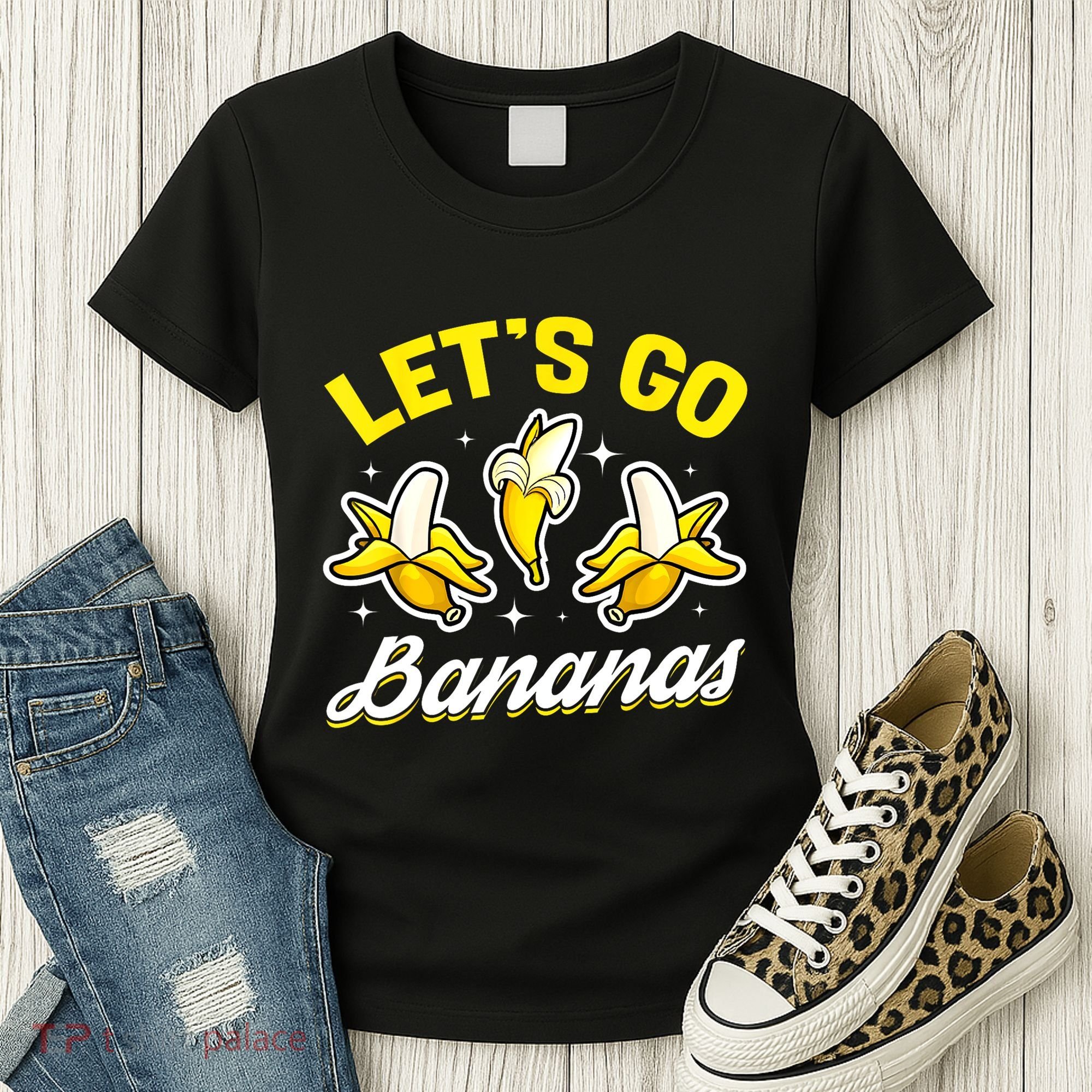 Banana Fruit Funny Lets Go Bananas Gift Women's T-Shirt