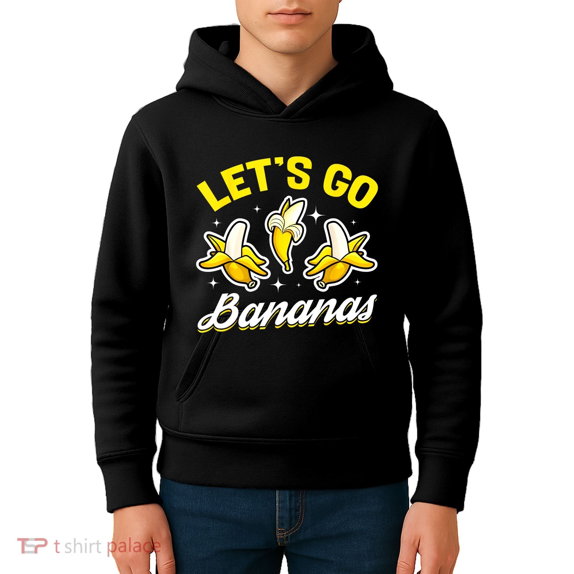 Banana Fruit Funny Lets Go Bananas Gift Kids Hoodie