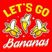 Banana Fruit Funny Lets Go Bananas Gift Santa Hat thumb 1