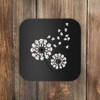 Bichon Frise Flower Fly Dandelion Funny Dog Lover Coaster thumb 0