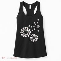 Bichon Frise Flower Fly Dandelion Funny Dog Lover Women's Tank Top thumb 0
