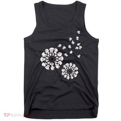 Bichon Frise Flower Fly Dandelion Funny Dog Lover Tank Top