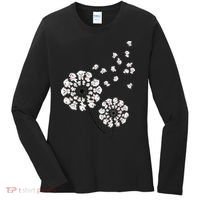 Bichon Frise Flower Fly Dandelion Funny Dog Lover Women's Long Sleeve Shirt thumb 0