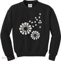 Bichon Frise Flower Fly Dandelion Funny Dog Lover Kids Sweatshirt thumb 0