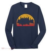 Bass Fishing Forest Sunset Long Sleeve Shirt thumb 0