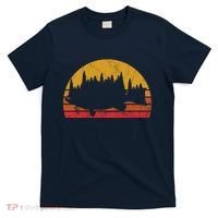Bass Fishing Forest Sunset T-Shirt thumb 0
