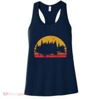 Bass Fishing Forest Sunset Women's Tank Top thumb 0