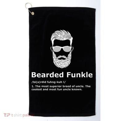 Bearded Funkle Funny Uncle Definition Golf Towel