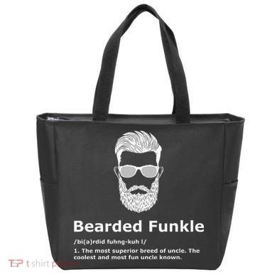 Bearded Funkle Funny Uncle Definition Tote Bag