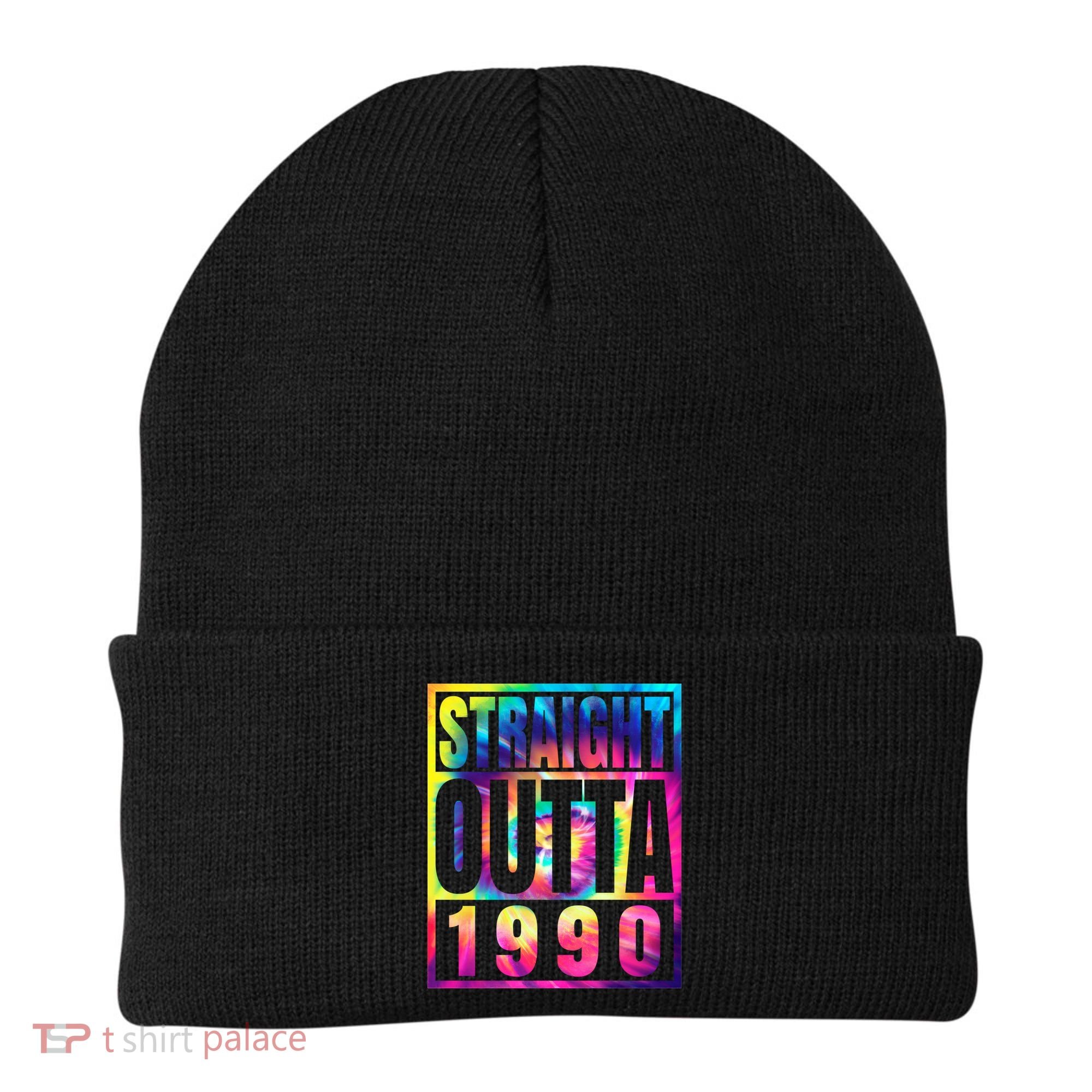 Birthday Funny Gift Born In 1990 Straight Outta 1990 Gift Beanie
