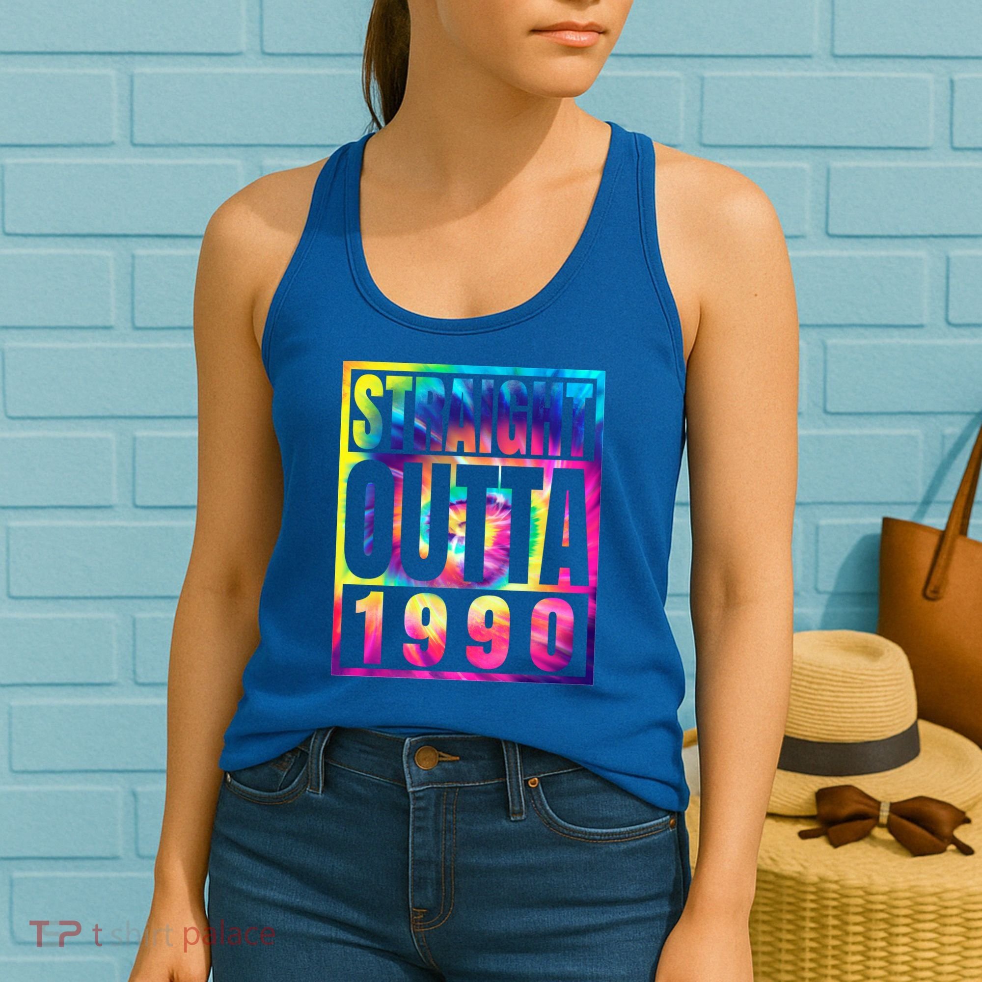 Birthday Funny Gift Born In 1990 Straight Outta 1990 Gift Women's Tank Top