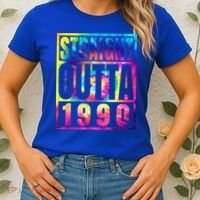 Birthday Funny Gift Born In 1990 Straight Outta 1990 Gift Women's T-Shirt thumb 2