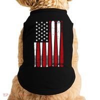 Baseball Flag Gifts Patriotic Baseball Doggie Tank thumb 0