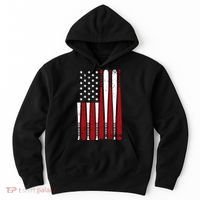 Baseball Flag Gifts Patriotic Baseball Hoodie thumb 0
