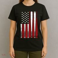 Baseball Flag Gifts Patriotic Baseball T-Shirt thumb 4