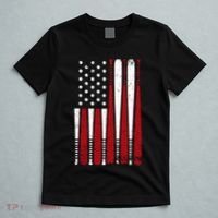 Baseball Flag Gifts Patriotic Baseball T-Shirt thumb 5