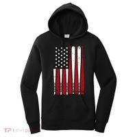 Baseball Flag Gifts Patriotic Baseball Women's Hoodie thumb 0