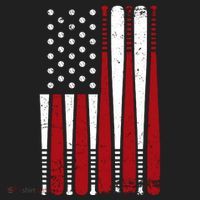 Baseball Flag Gifts Patriotic Baseball Tumbler thumb 3