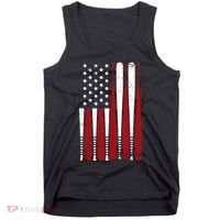 Baseball Flag Gifts Patriotic Baseball Tank Top thumb 0