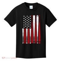 Baseball Flag Gifts Patriotic Baseball Kids T-Shirt thumb 0