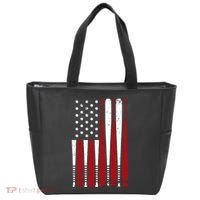 Baseball Flag Gifts Patriotic Baseball Tote Bag thumb 0