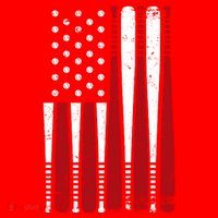 Baseball Flag Gifts Patriotic Baseball Santa Hat thumb 1