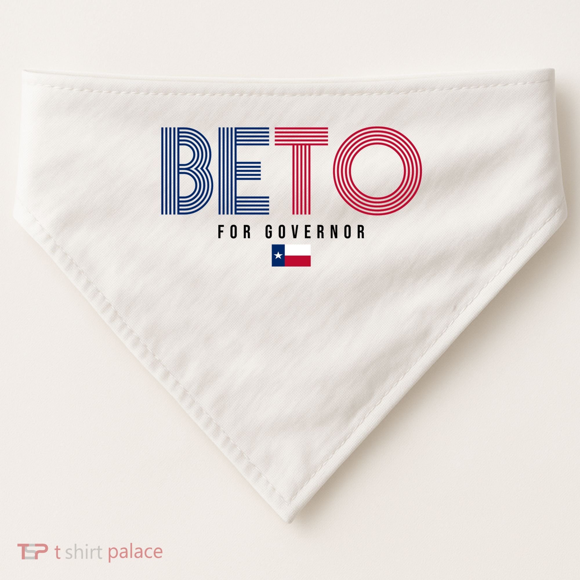 Beto For Governor Texas Flag USA-Made Doggie Bandana