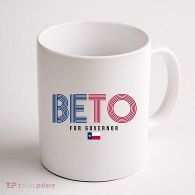 Beto For Governor Texas Flag Coffee Mug back