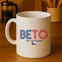 Beto For Governor Texas Flag Coffee Mug thumb 4