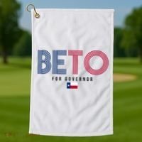 Beto For Governor Texas Flag Golf Towel thumb 1