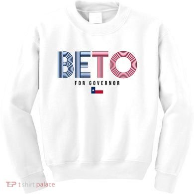 Beto For Governor Texas Flag Kids Sweatshirt