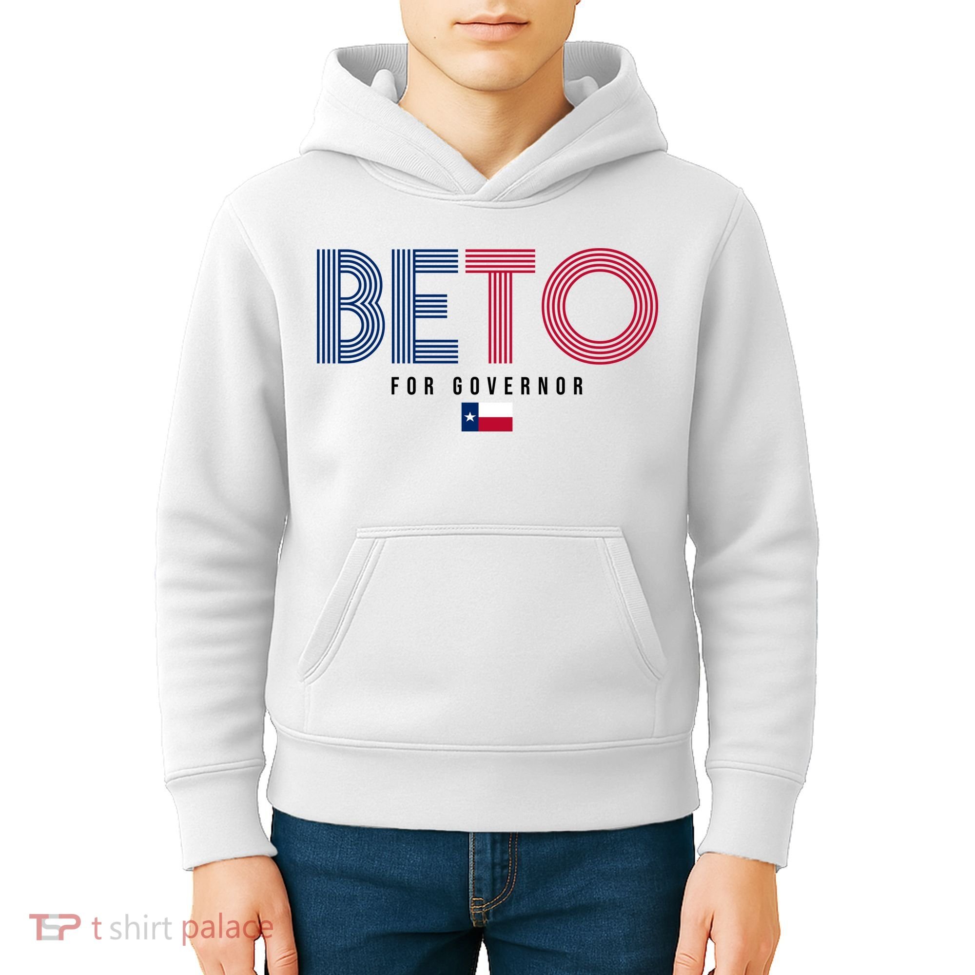 Beto For Governor Texas Flag Kids Hoodie