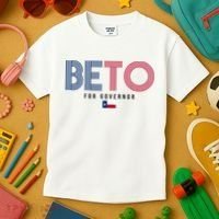 Beto For Governor Texas Flag Kids T-Shirt thumb 3