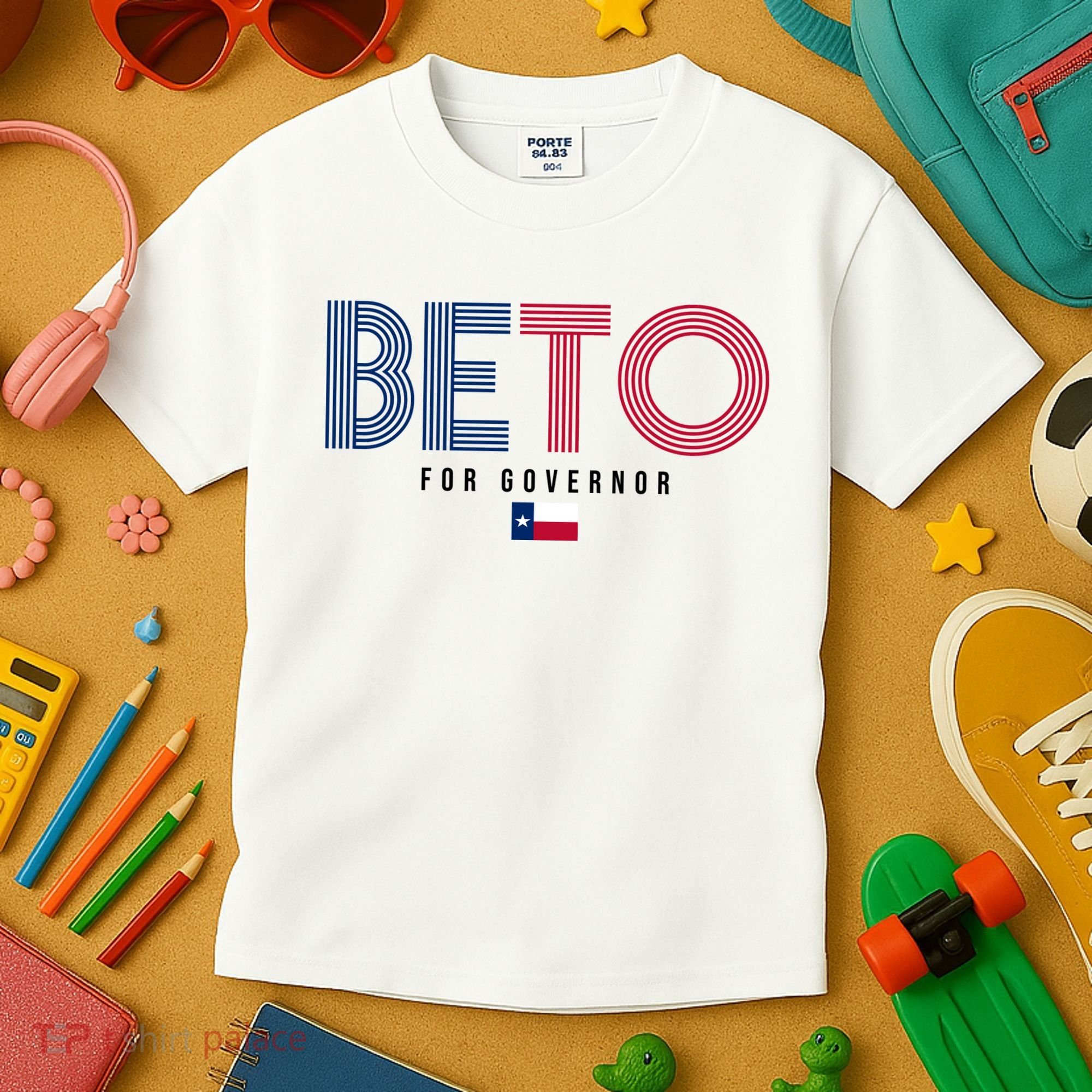 Beto For Governor Texas Flag Kids T-Shirt
