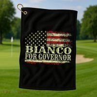 Bianco For Governor Golf Towel thumb 1
