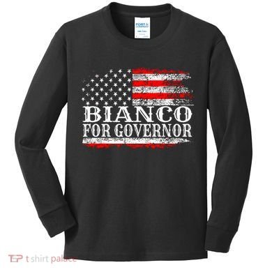 Bianco For Governor Kids Long Sleeve Shirt
