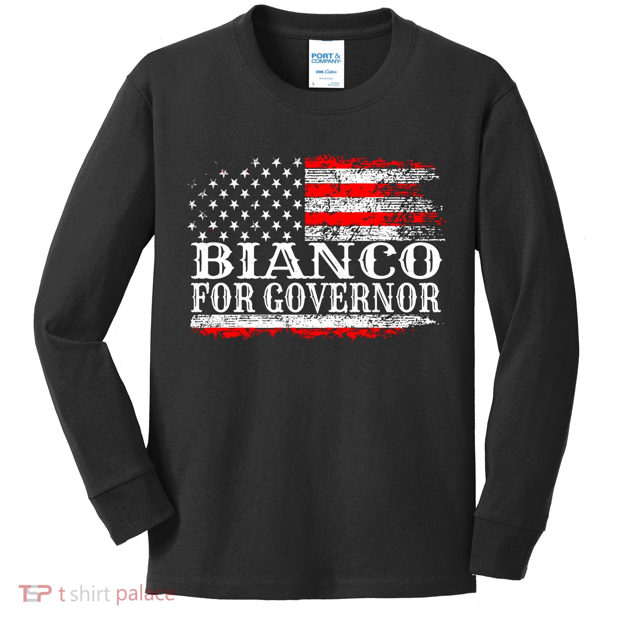 Bianco For Governor Kids Long Sleeve Shirt