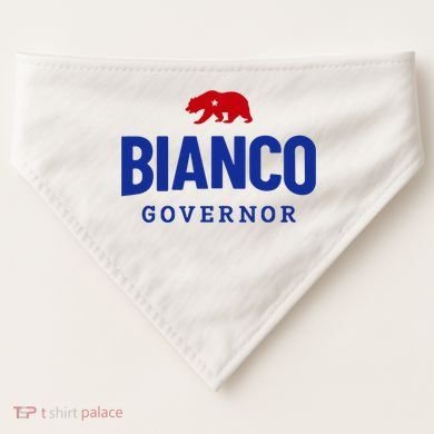 Bianco For Governor USA-Made Doggie Bandana