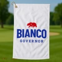 Bianco For Governor Golf Towel thumb 1