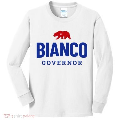 Bianco For Governor Kids Long Sleeve Shirt