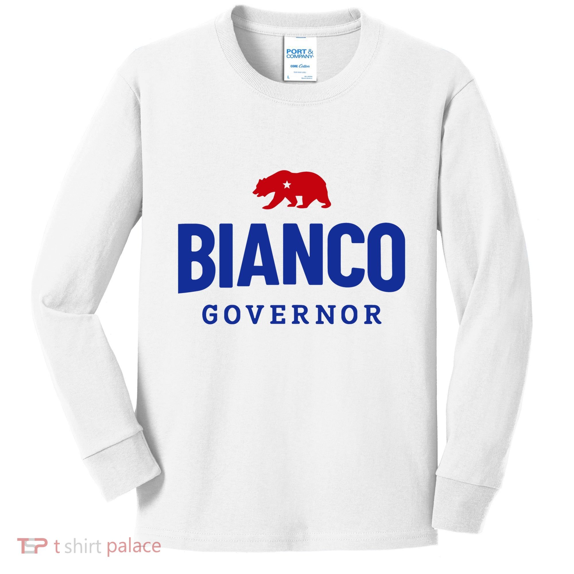 Bianco For Governor Kids Long Sleeve Shirt
