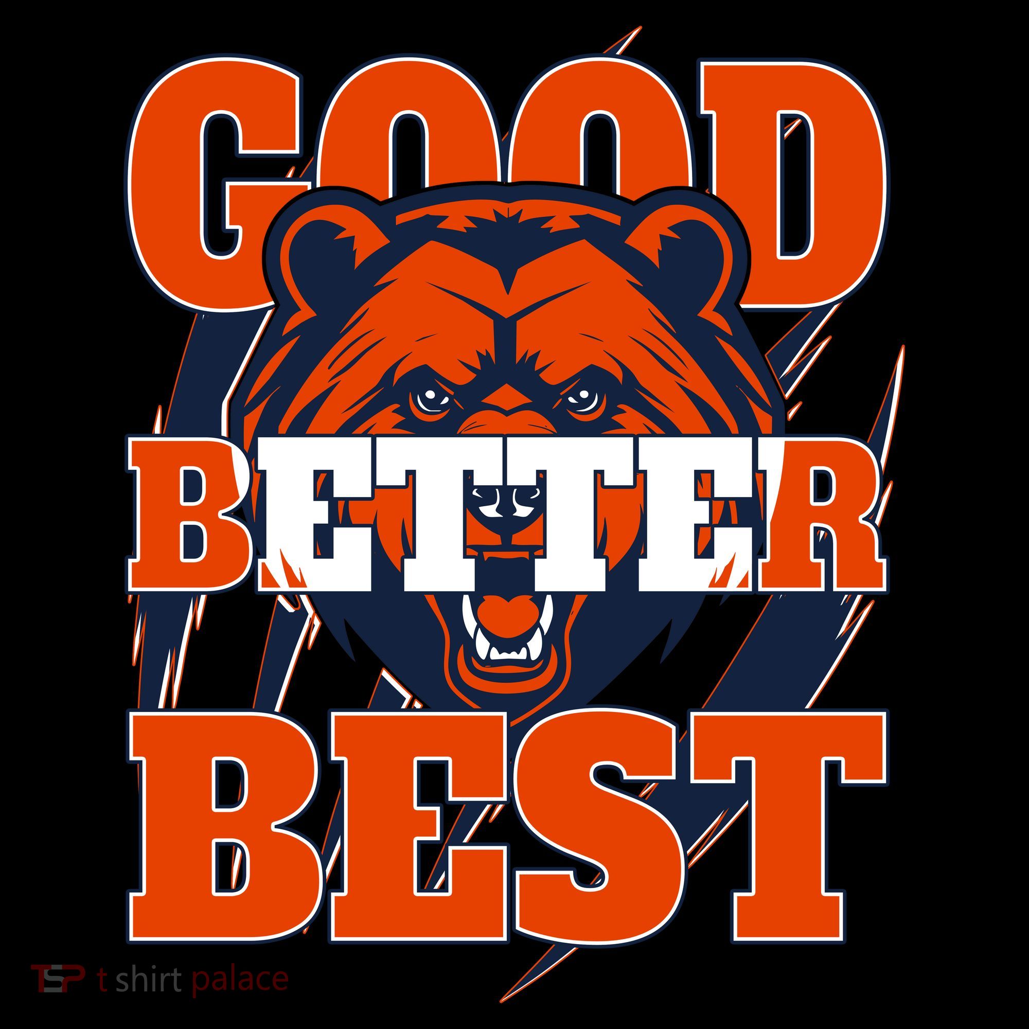 Bears Football Good Better Best Slogan Coffee Mug