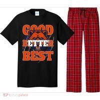 Bears Football Good Better Best Slogan Pajama Set thumb 0