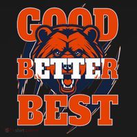 Bears Football Good Better Best Slogan Women's Hoodie thumb 2