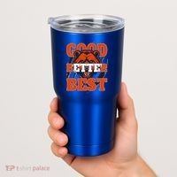 Bears Football Good Better Best Slogan Tumbler thumb 2